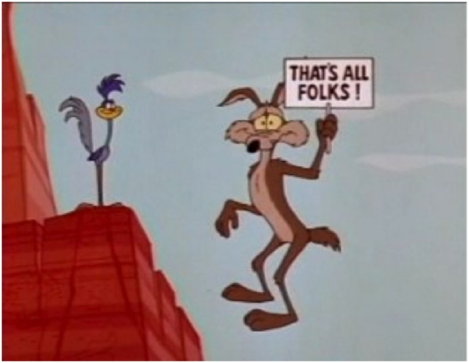 Me and Wile E, hapless parenting schemes sending us plunging to the canyon floor like home-boys.