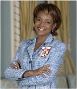 Michaëlle Jean. Journalist, Governor-General of Canada, International Stateswoman. Arrived in Canada as a refugee from Haiti, settling in Quebec.